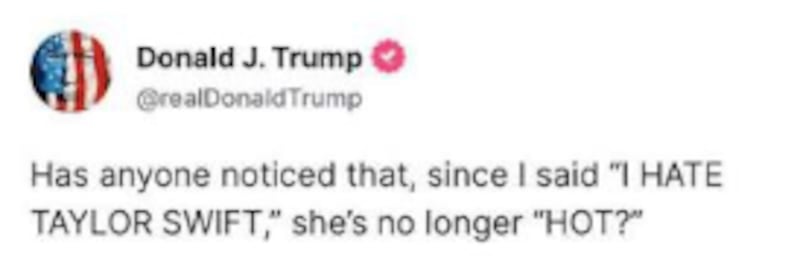 Taylor Swift Donald Trump