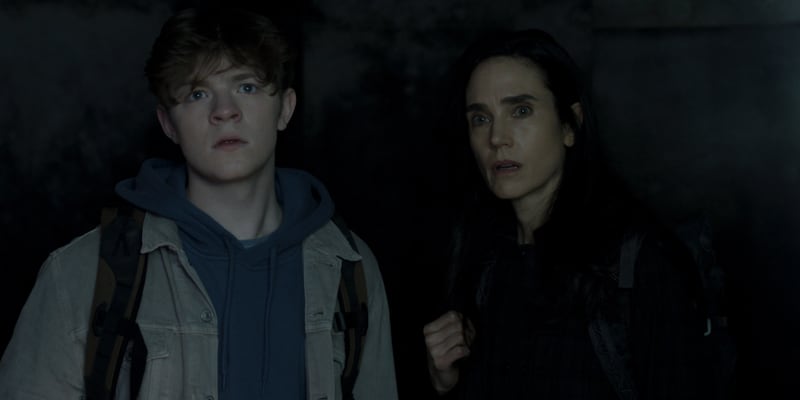 Oakes Fegley and Jennifer Connelly in Dark Matter.