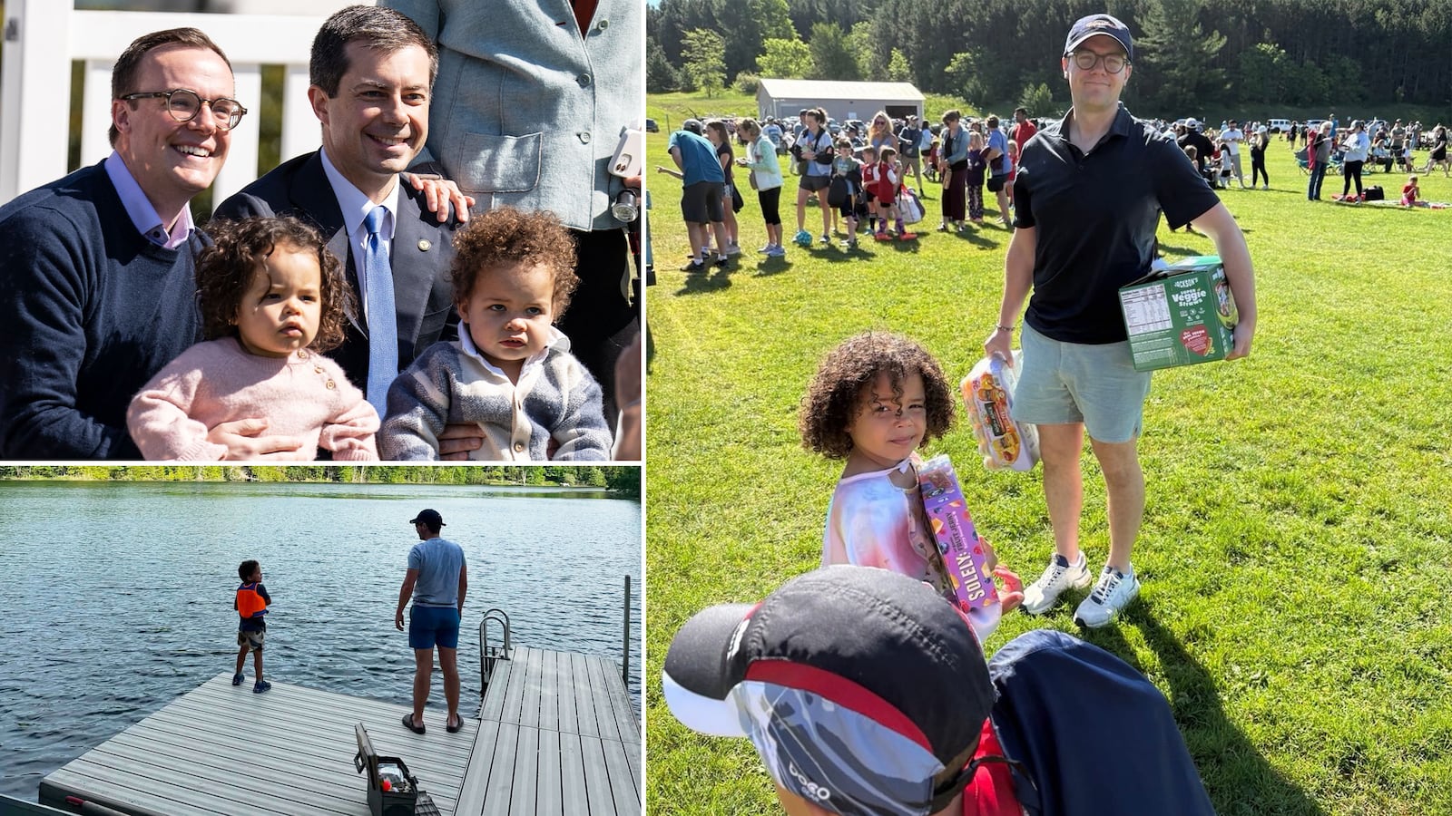 Pete Buttigieg, Chasten Buttigieg, Penelope and Joseph