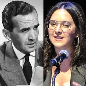 Edward R. Murrow and Bari Weiss.