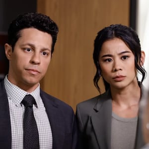 David Del Rio and Leah Lewis on "Matlock"