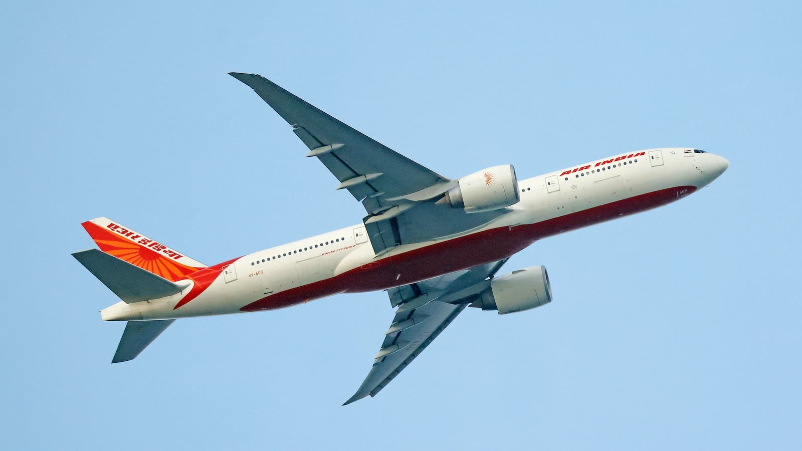 An Air India airlines jet