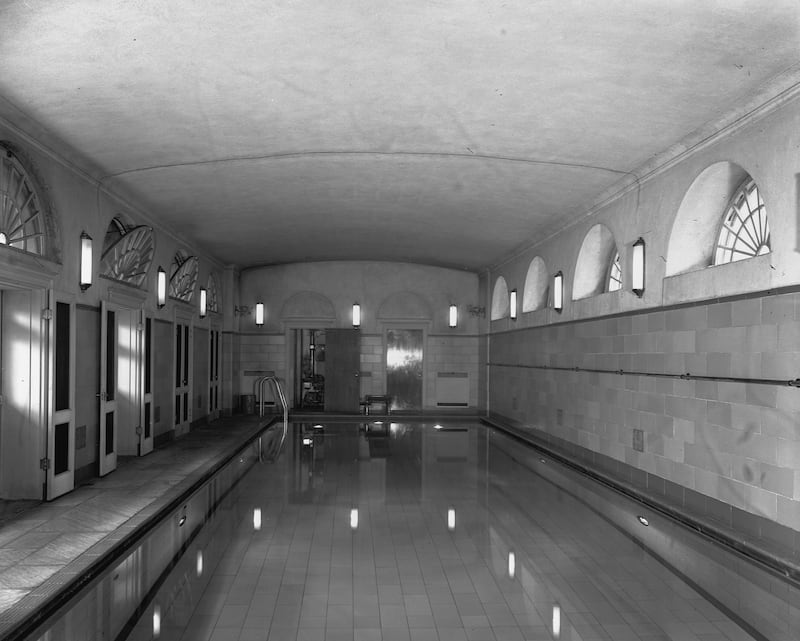 The White House swimming pool used by Franklin D. Roosevelt.