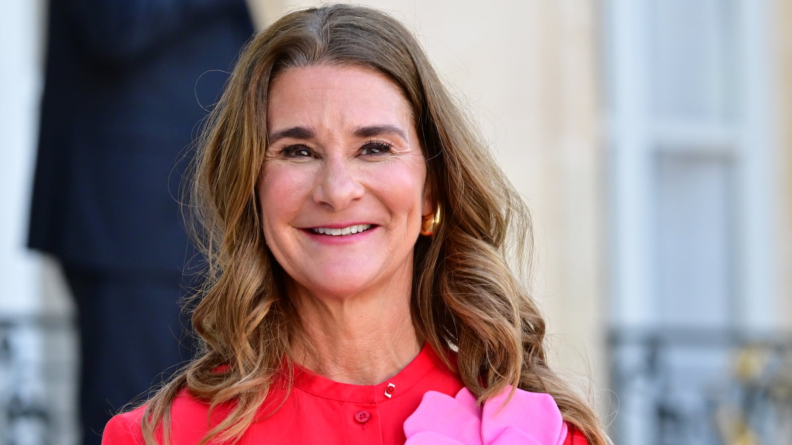 Melinda French Gates arrives for a meeting at the Elysee Palace, amid the New Global Financial Pact Summit in Paris on June 23, 2023 in Paris, France.
