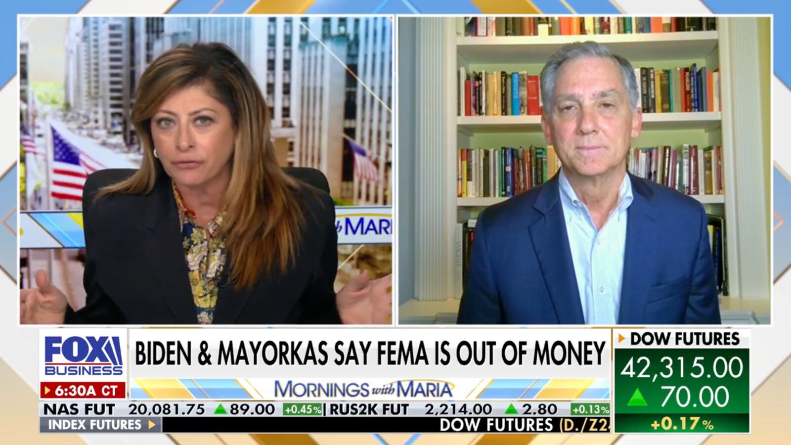 Maria Bartiromo and French Hill.