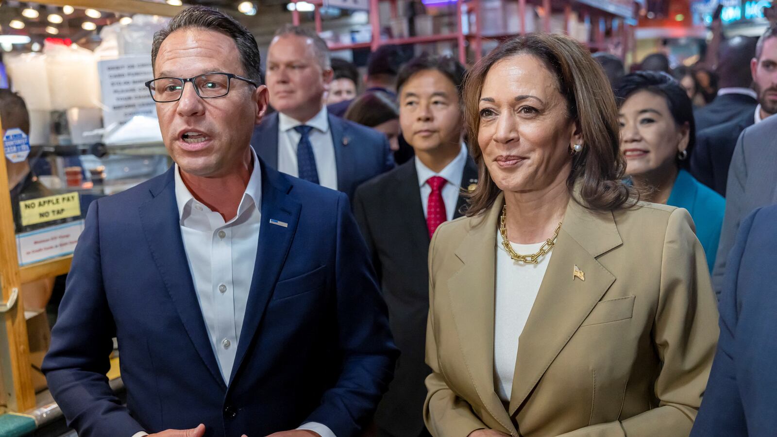 Kamala Harris with Josh Shapiro