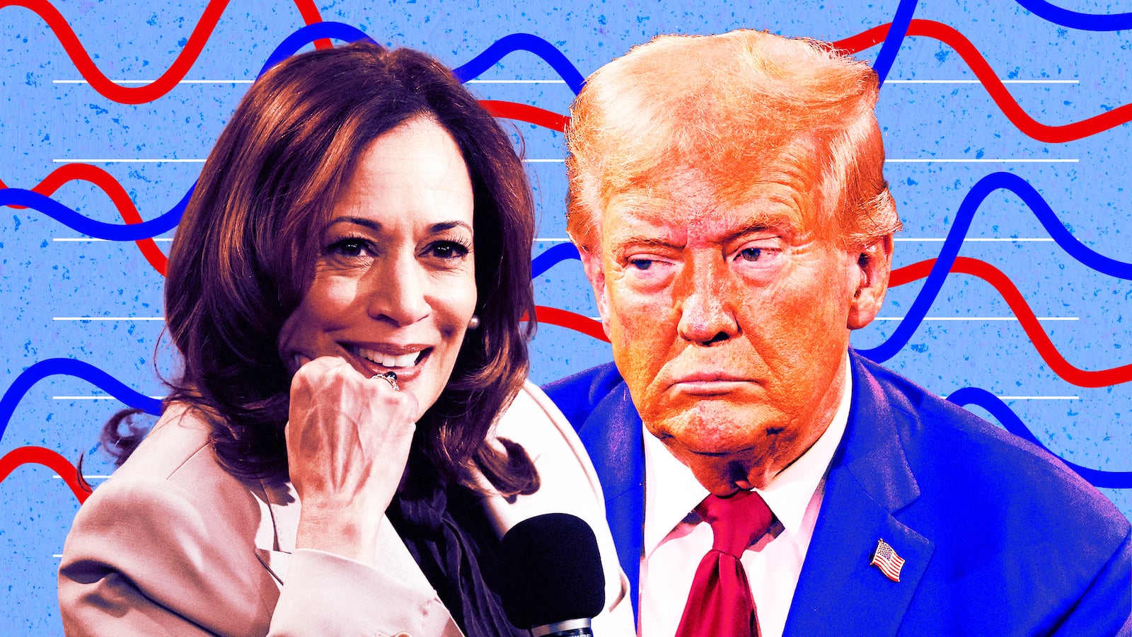 Kamala Harris and Donald Trump.
