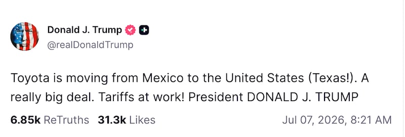 donald trump truth social