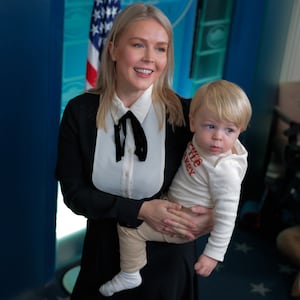 White House Press Secretary Karoline Leavitt and her son Nicholas