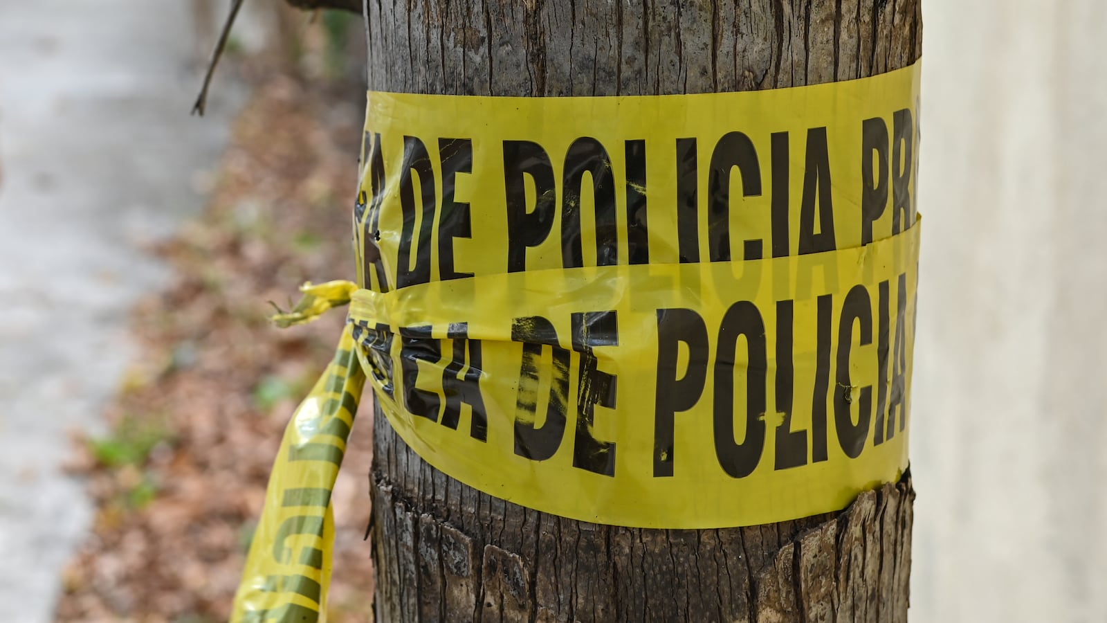 Police tape in Mexico