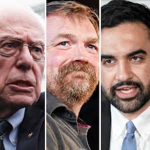 Sen. Bernie Sanders, Graham Platner, and NYC Mayor Zohran Mamdani.