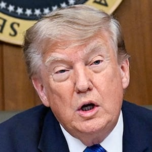 President Donald Trump, Secretary of State Marco Rubio, and Secretary of Defense Pete Hegseth participate in a cabinet meeting at Camp David in Thurmont, Maryland, on July 31, 2026.