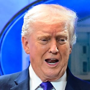 WASHINGTON, D.C., UNITED STATES - FEBRUARY 20: US President Donald Trump speaks during a press conference at the White House, Washington, D.C., US on February 20, 2026. The Supreme Court of the United States struck down some of President Trumpâs sweeping tariffs on imported goods, but left the door open for the White House to use other tools to impose the controversial levies. (Photo by Kyle Mazza/Anadolu via Getty Images)