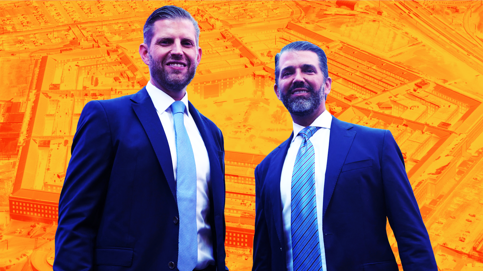 Donald Trump, Eric Trump photo illustration