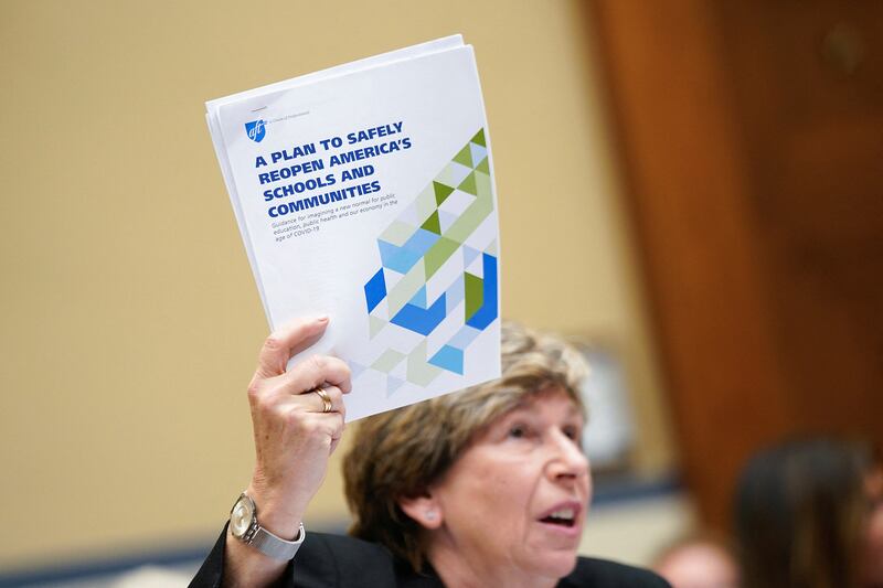 Teacher union president Randi Weingarten speaks at Congress