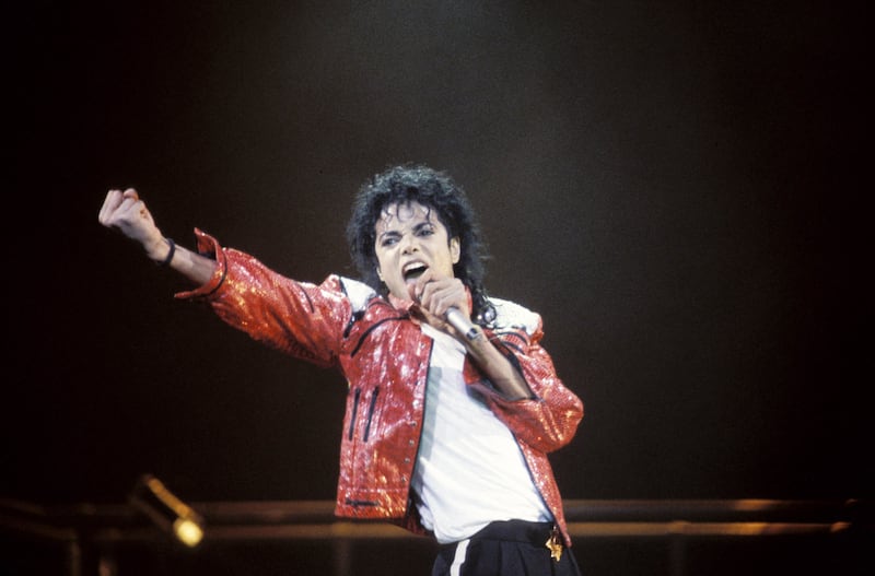 Michael Jackson performing in his 1980s heyday.