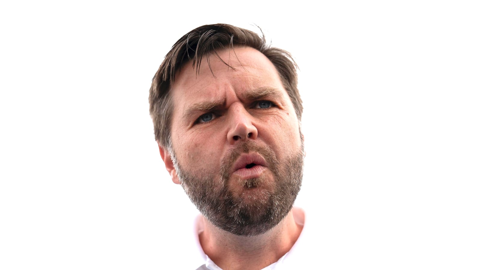 JD Vance speaks with media at the airport before he departs on September 14, 2024 in Greenville, North Carolina.