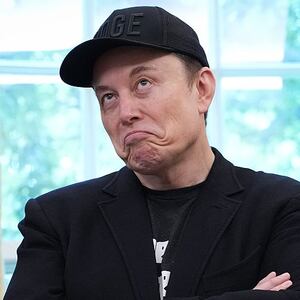 Tesla CEO Elon Musk speaks alongside U.S. President Donald Trump to reporters in the Oval Office of the White House on May 30, 2025 in Washington, DC. Musk, who served as an adviser to Trump and led the Department of Government Efficiency, announced he would leave his role in the Trump administration to refocus on his businesses.  (Photo by Kevin Dietsch/Getty Images)