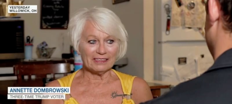 Trump voter on MS Now.