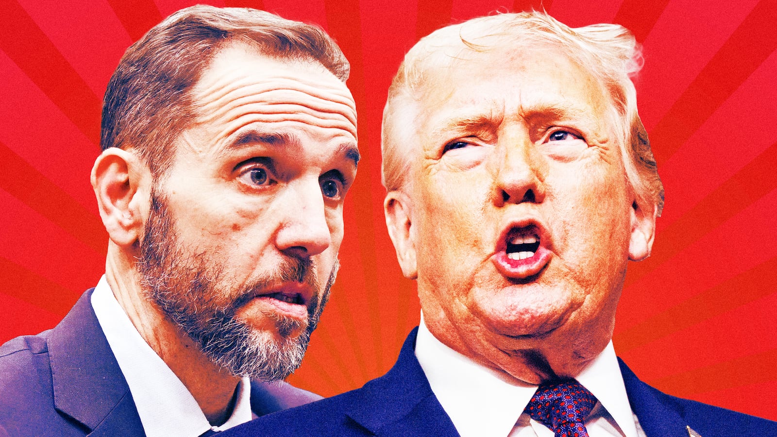 A photo illustration of Jack Smith and Donald Trump.