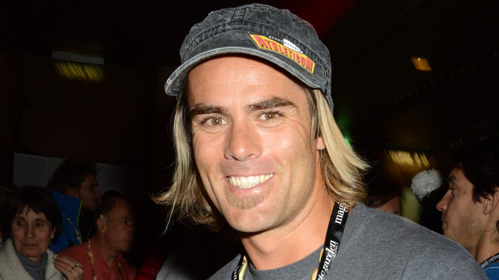 PARIS, FRANCE - DECEMBER 06: Surf champion Ueli Kestenholz attends the 'Nuit de La Glisse 2013' At Le Grand Rex on December 6, 2013 in Paris, France. (Photo by Foc Kan/WireImage)