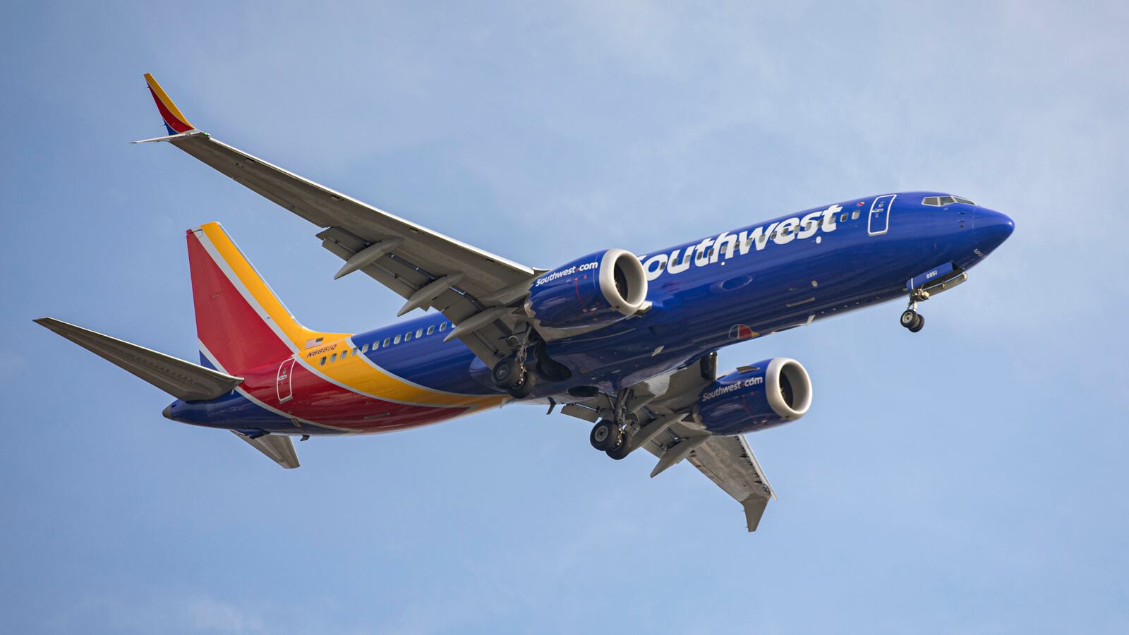 A picture of a Southwest Airlines plane. Mary MacCarthy, a white mom, has sued Southwest Airlines for allegedly racial profiling her when a flight attendant reported her to the police in 2021 over suspicions that she was trafficking her black daughter.
