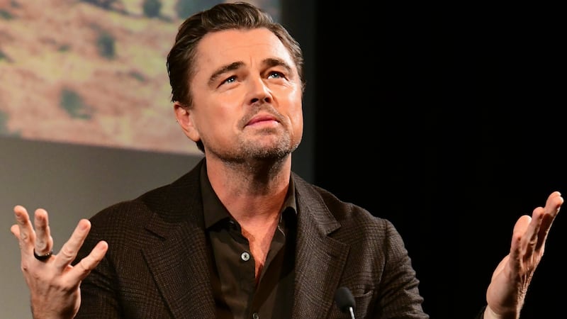 LONDON, ENGLAND - NOVEMBER 19: Leonardo DiCaprio attends a in-conversation at BFI Southbank discussing One Battle After Another, London on November 19, 2025 in London, England. (Photo by Antony Jones/Getty Images for Warner bros.)