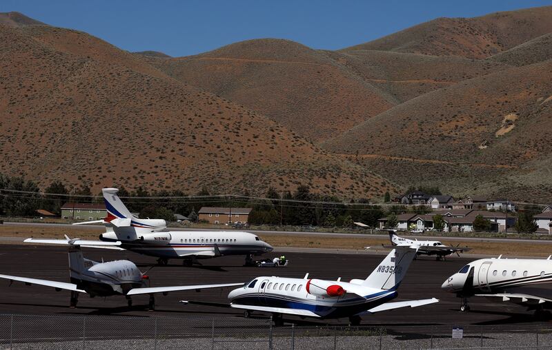 Private jets descended on Sun Valley this week as billionaires and tech moguls arrived for the conference.