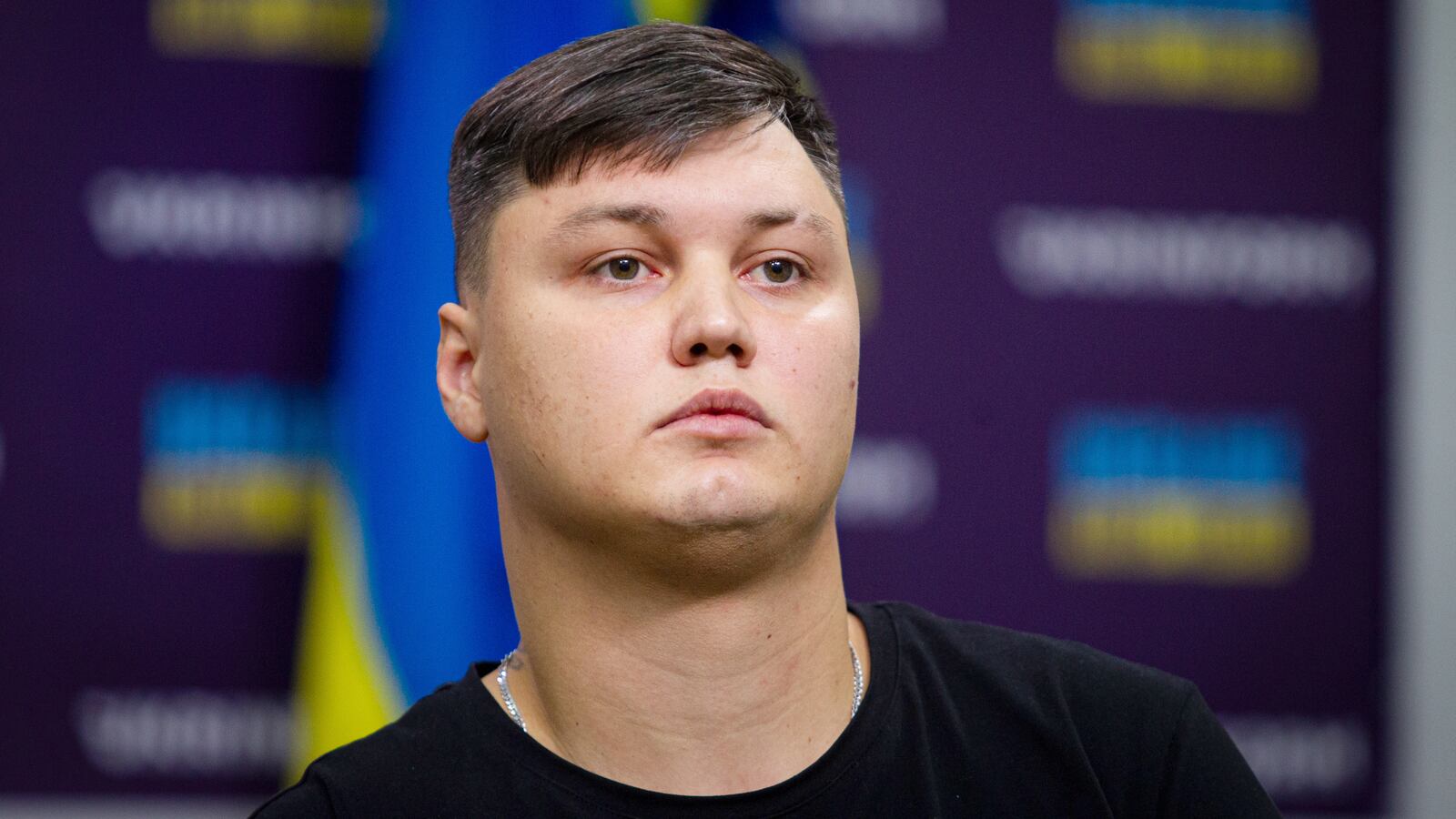 Defected Russian Mi-8 helicopter pilot, Captain Maksim Kuzminov