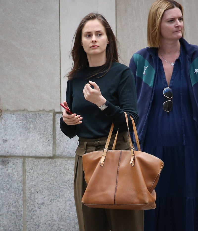 Karyna Shuliak is seen out and about on May 30, 2024 in New York, New York.