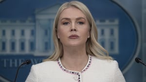 White House Press Secretary Karoline Leavitt speaks at the White House press briefing room in Washington DC, United States, on October 23, 2025.