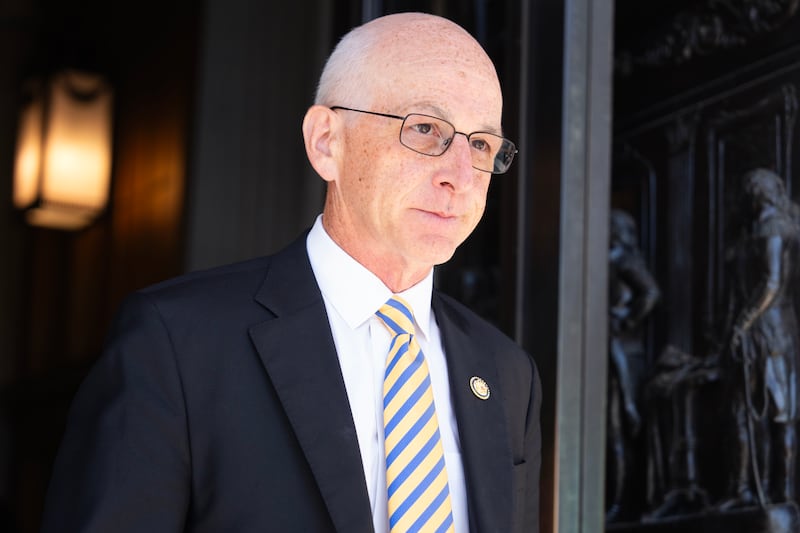 Rep. Adam Smith, D-Wash., leaves the U.S. Capitol after the last votes of the week on Thursday, September 4, 2025.