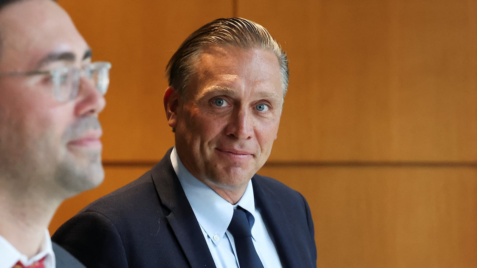 Devon Archer, a former Hunter Biden business associate, departs following his deposition before lawmakers.