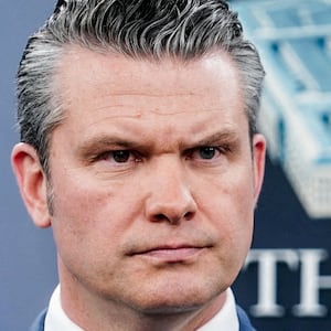 U.S. Secretary of Defense Pete Hegseth looks on during a briefing on the Iran war, at the Pentagon in Washington, D.C., U.S., April 16, 2026. REUTERS/Nathan Howard
