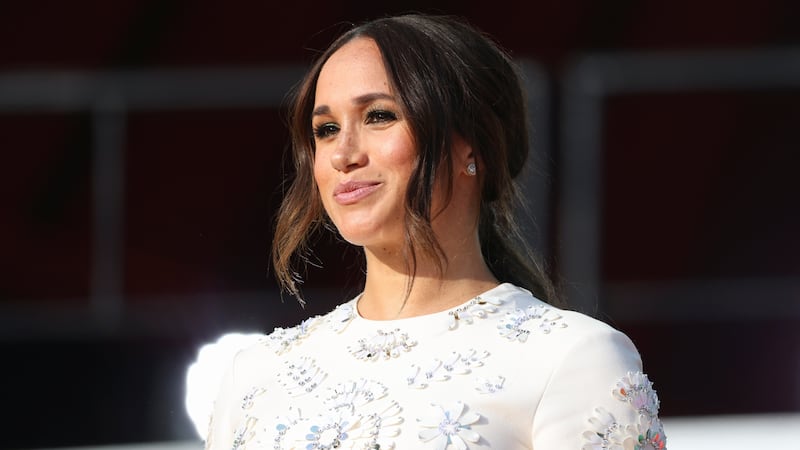 Meghan Markle appears onstage during the 2021 Global Citizen Live concert at Central Park in New York on September 25, 2021.