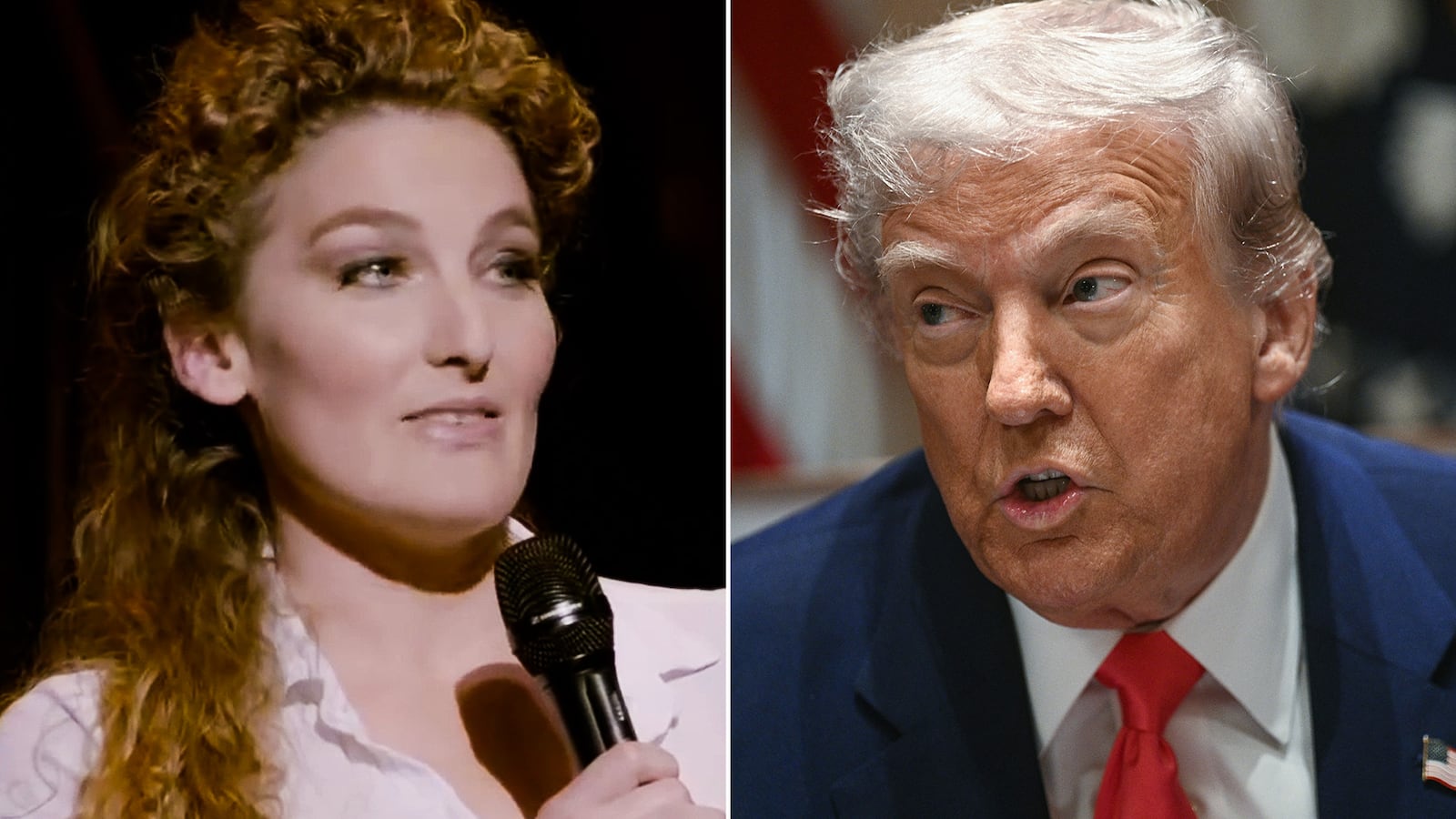Alice Fraser and Donald Trump