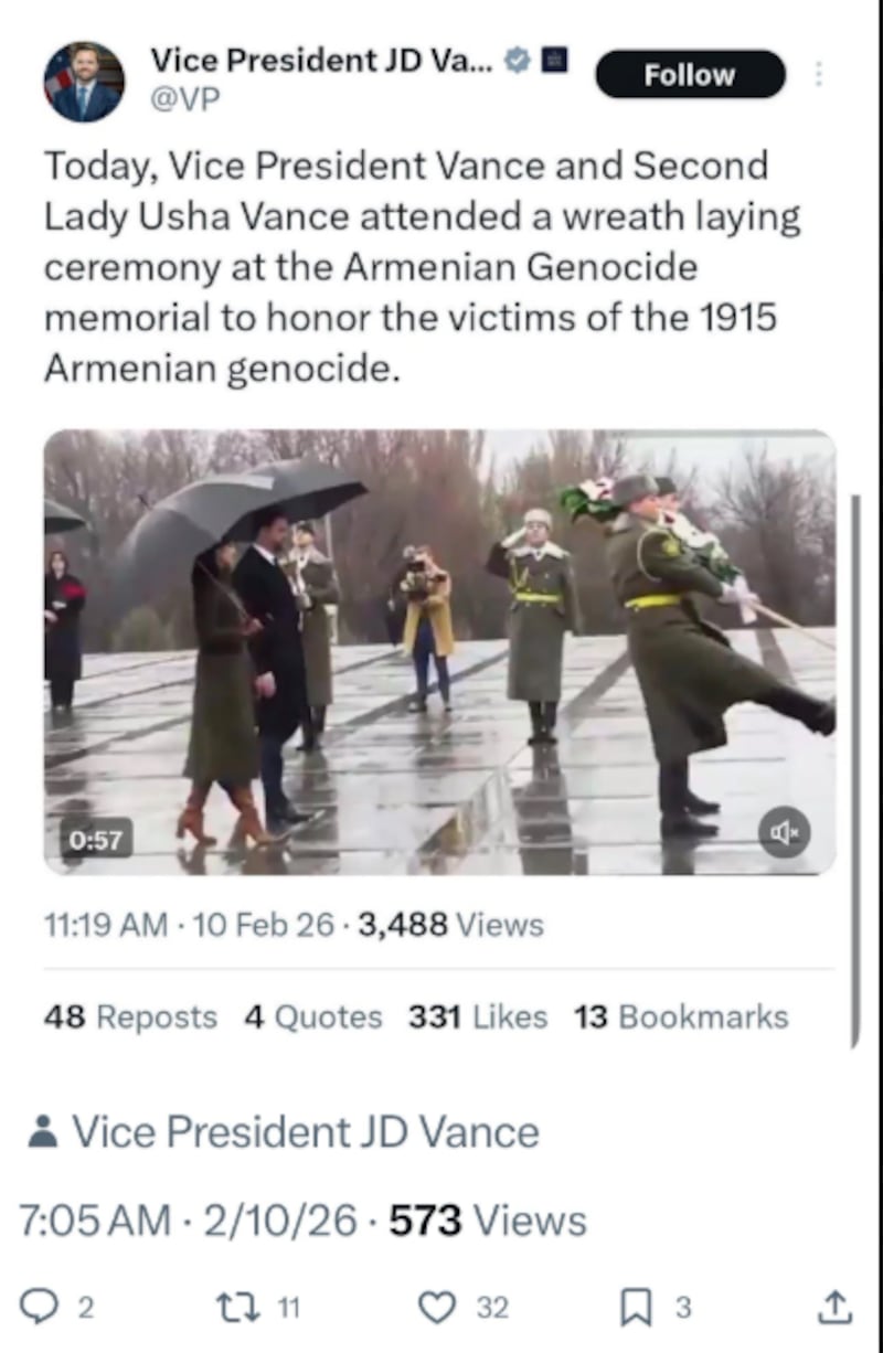 Vice President JD Vance/ X