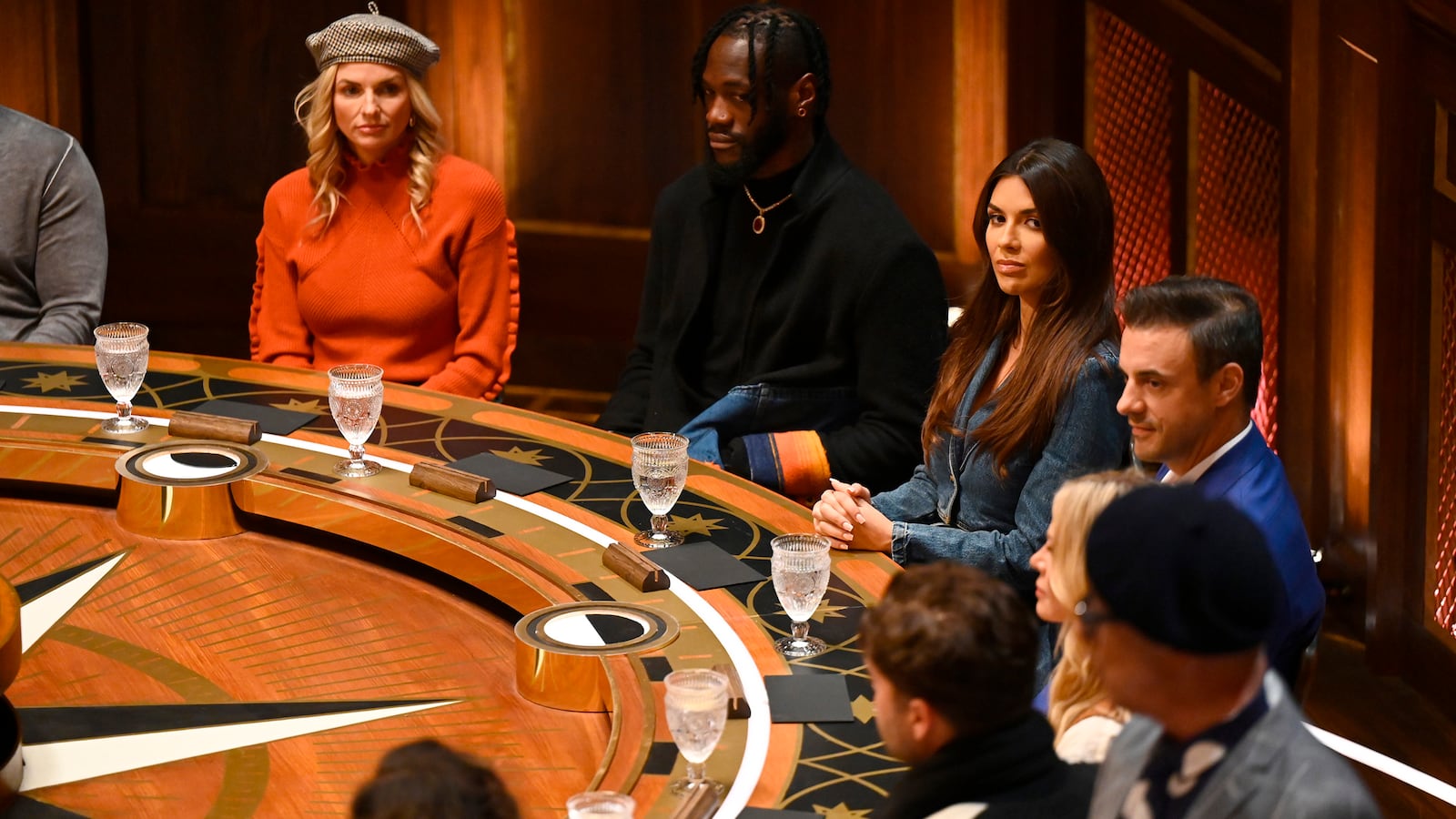 rishelle Cannatella, Deontay Wilder, Ekin-Su Cülcüloğlu, and Dan Gheesling on The Traitors.