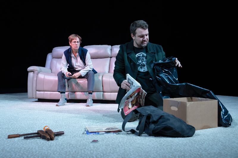 Laurie Metcalf and Micah Stock