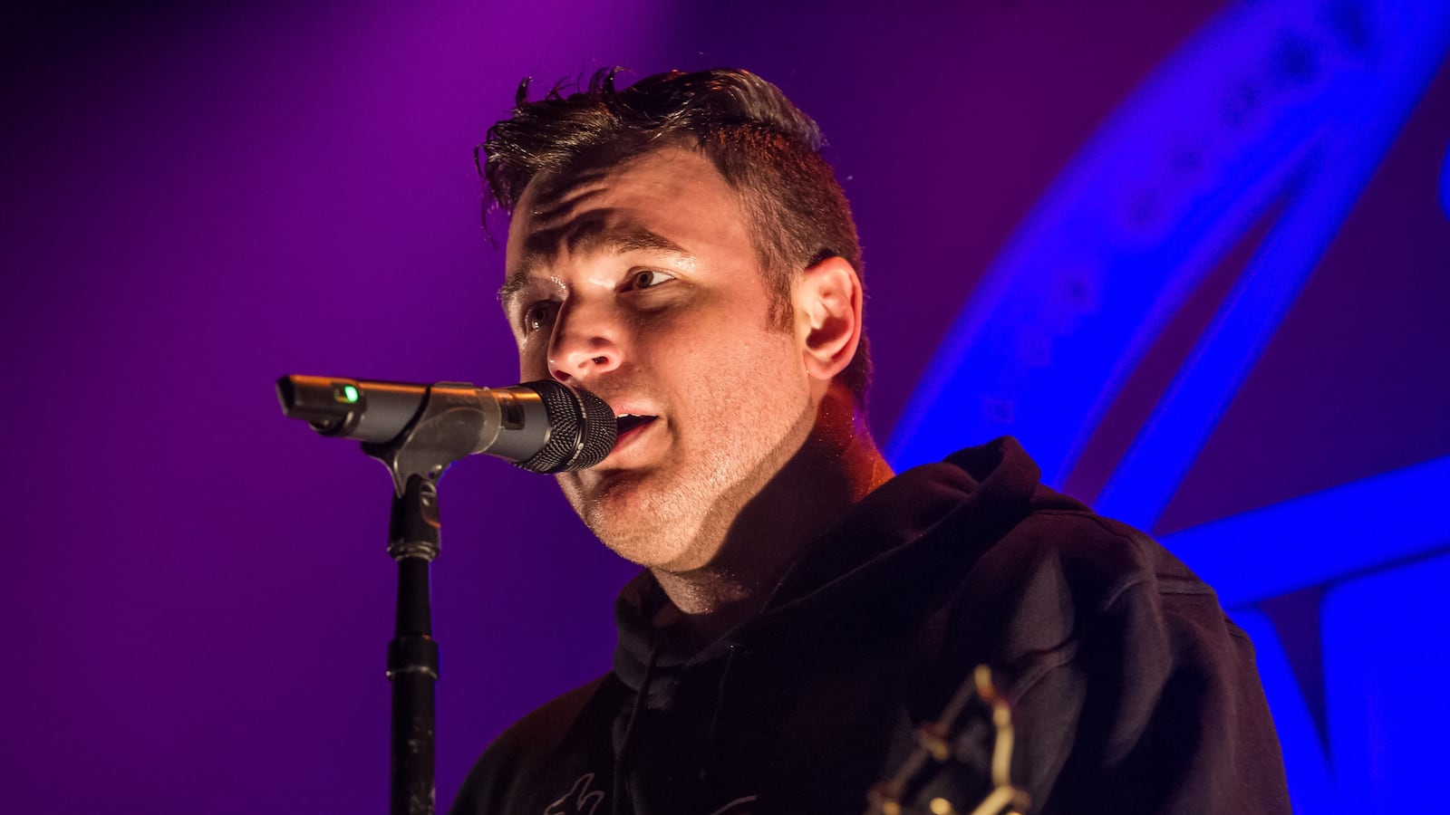 SAN FRANCISCO, CA - NOVEMBER 15: Guitarist Chad Gilbert of New Found Glory performs at The Regency Ballroom on November 15, 2015 in San Francisco, California. (Photo by Miikka Skaffari/FilmMagic)