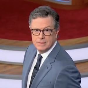 Stephen Colbert took a flamethrower to an absurd conspiracy theory that President Joe Biden was executed in 2020 and replaced by a robotic clone.