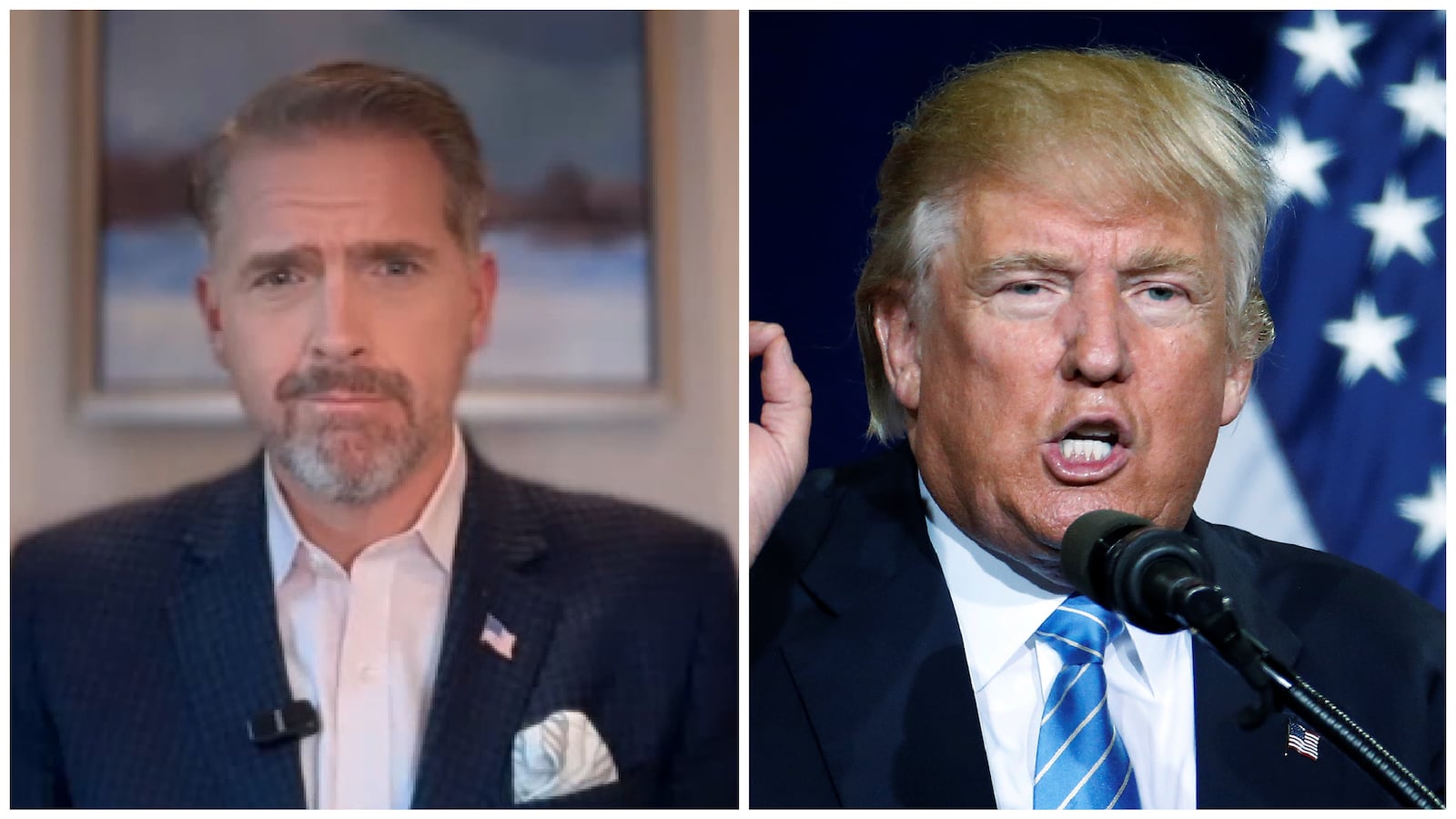 Scott jennings and trump side by side