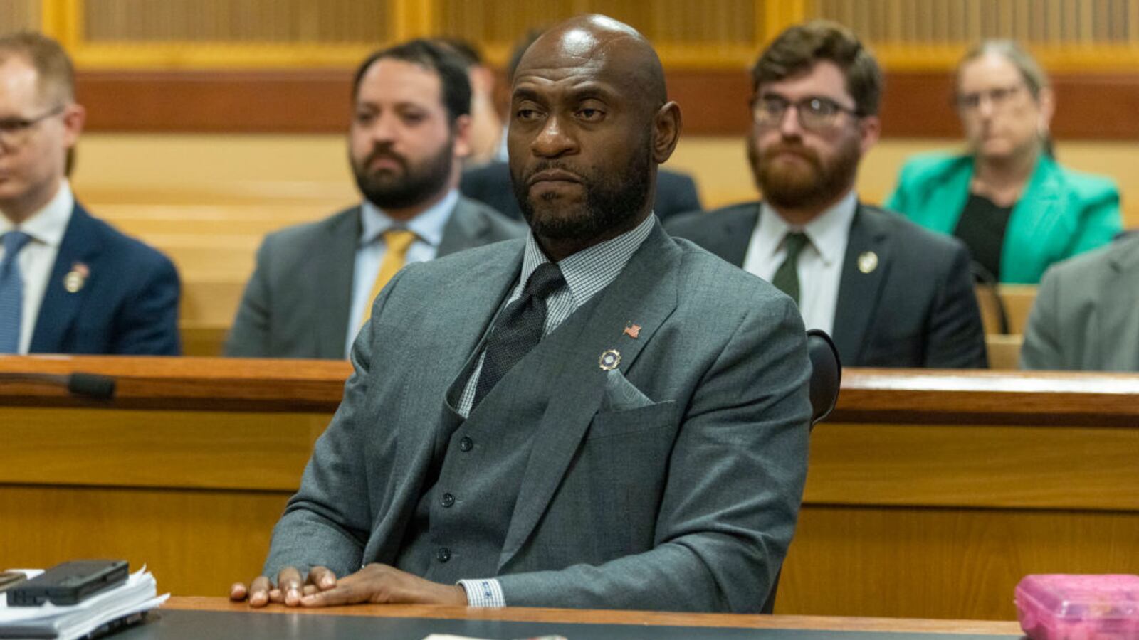 Fulton County Special Prosecutor Nathan Wade sits in court.