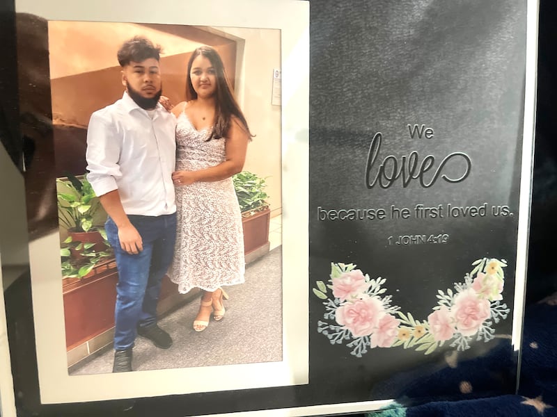 Army Sgt. Hedar Leonel Turcios Juárez,  and his wife Cristy Maryori Villafranca-Trejo.