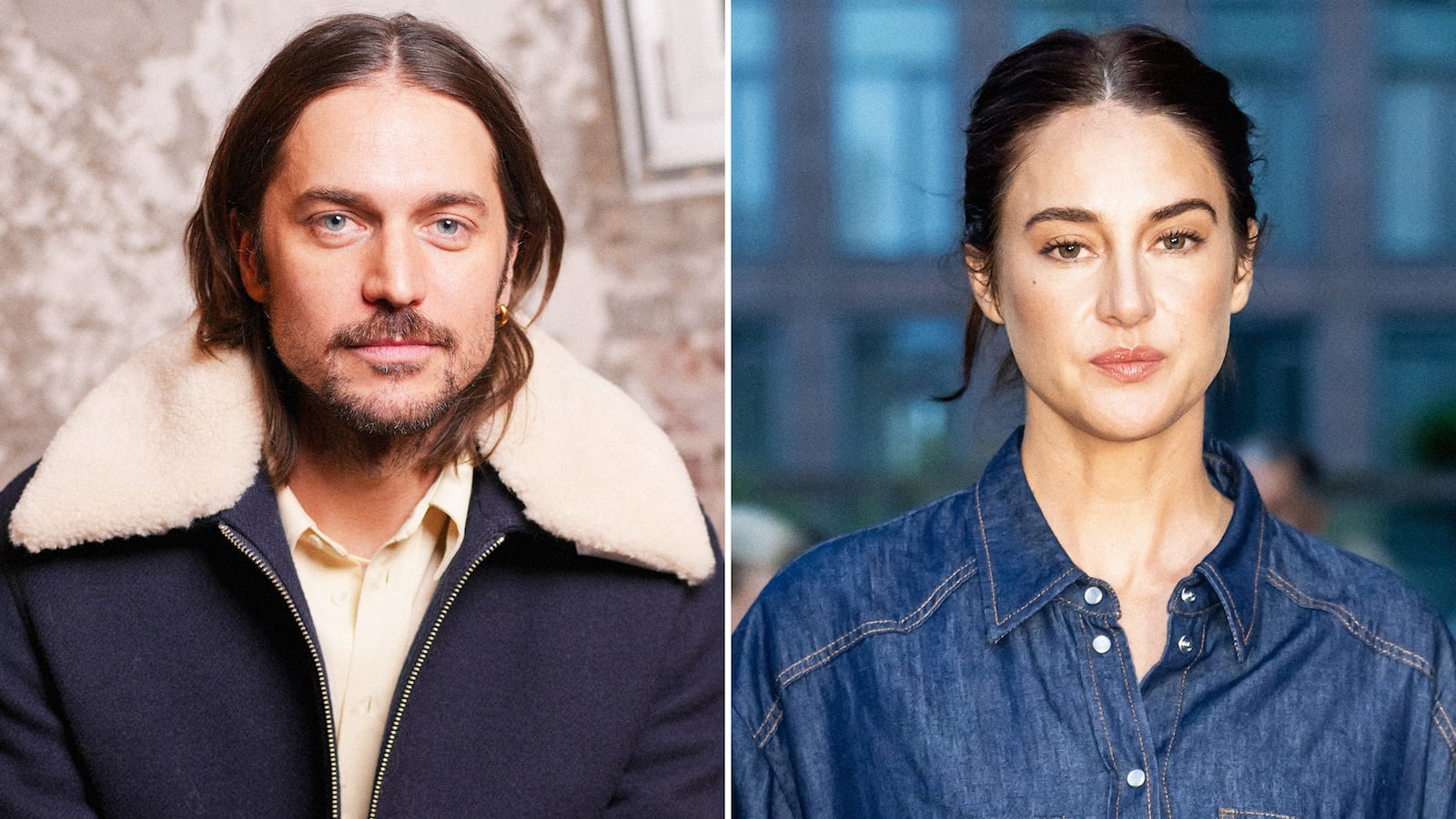 Lucas Bravo and Shailene Woodley.