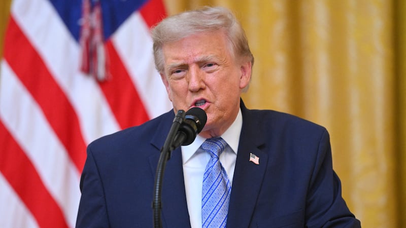 U.S. President Donald Trump speaks about election security during an address to the nation from the East Room of the White House in Washington, D.C., U.S., July 16, 2026.     SAUL LOEB/Pool via REUTERS
