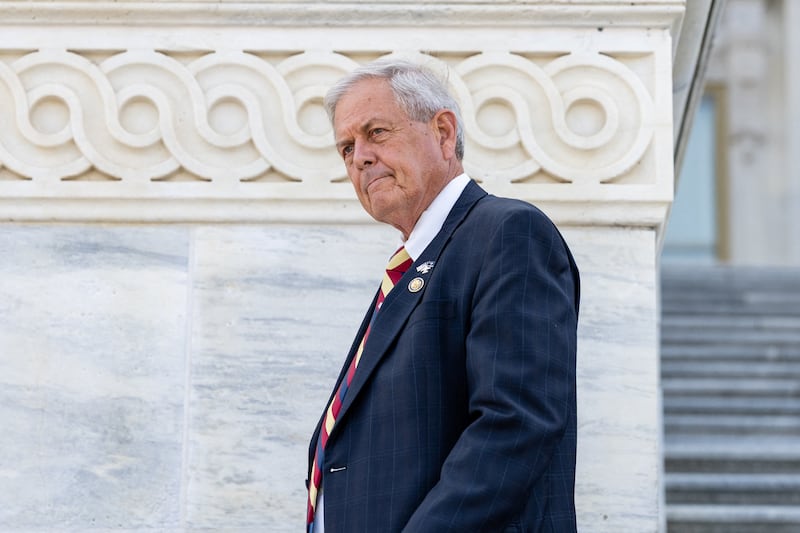 U.S. Representative Ralph Norman (R-SC) leaves after the House of Representatives passed its version of the fiscal 2027 National Defense Authorization Act (NDAA) on Capitol Hill in Washington, D.C., U.S., July 22, 2026.