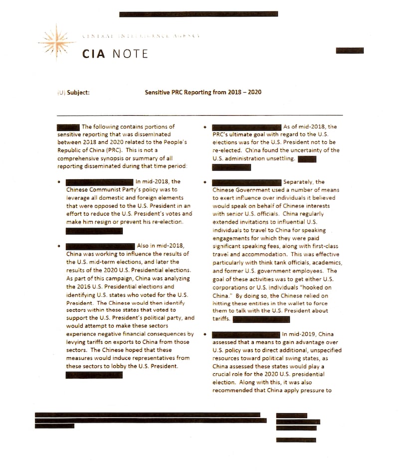 Page of a CIA document.
