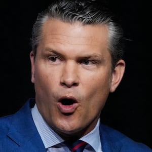 U.S. Secretary of War Pete Hegseth speaks to senior military leaders at Marine Corps Base Quantico, Virginia, U.S., September 30, 2025. Andrew Harnik/Pool via REUTERS