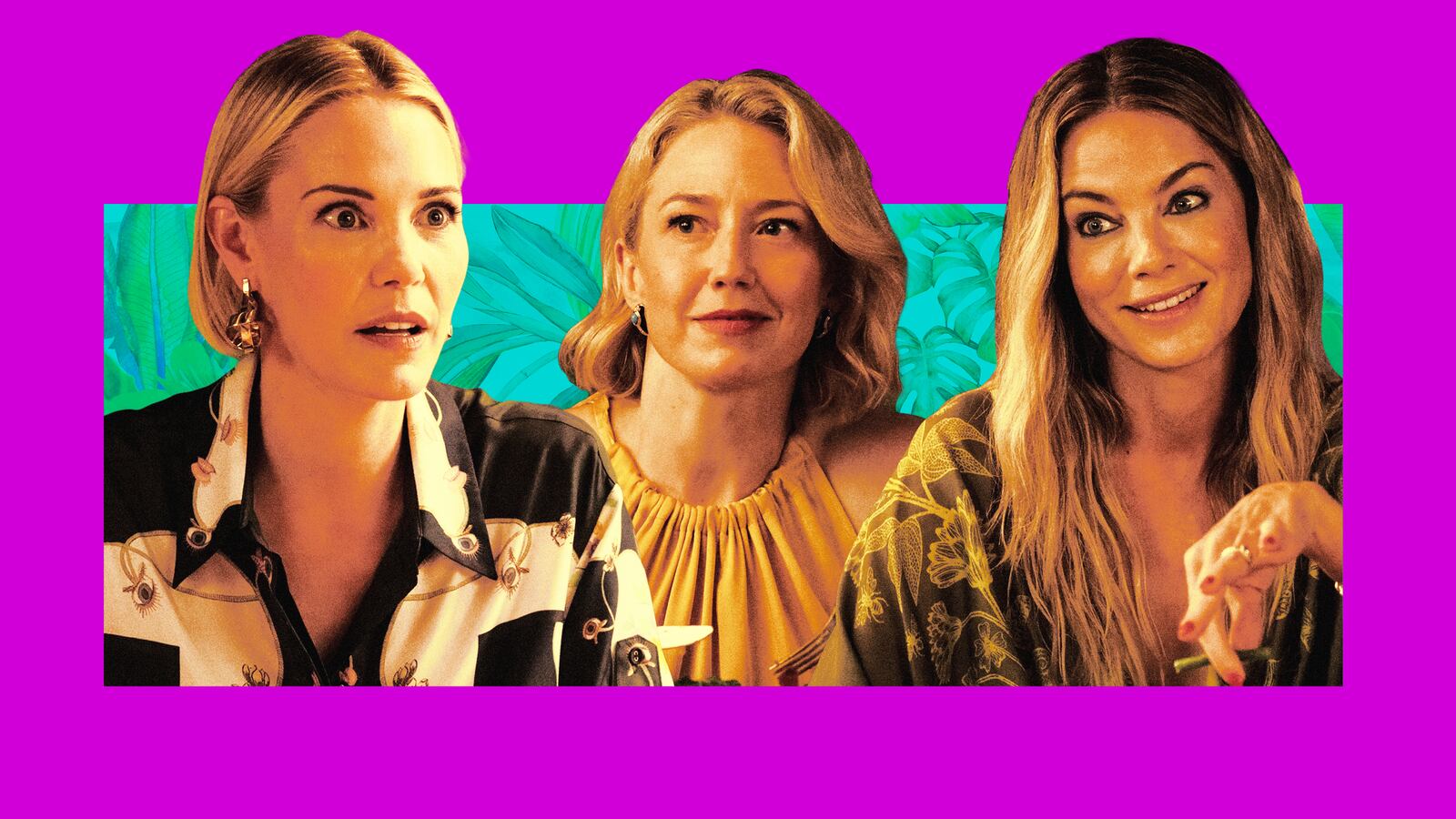 Leslie Bibb, Carrie Coon, and Michelle Monaghan.